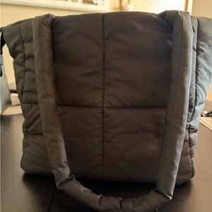 Black Quilted Men's Bag